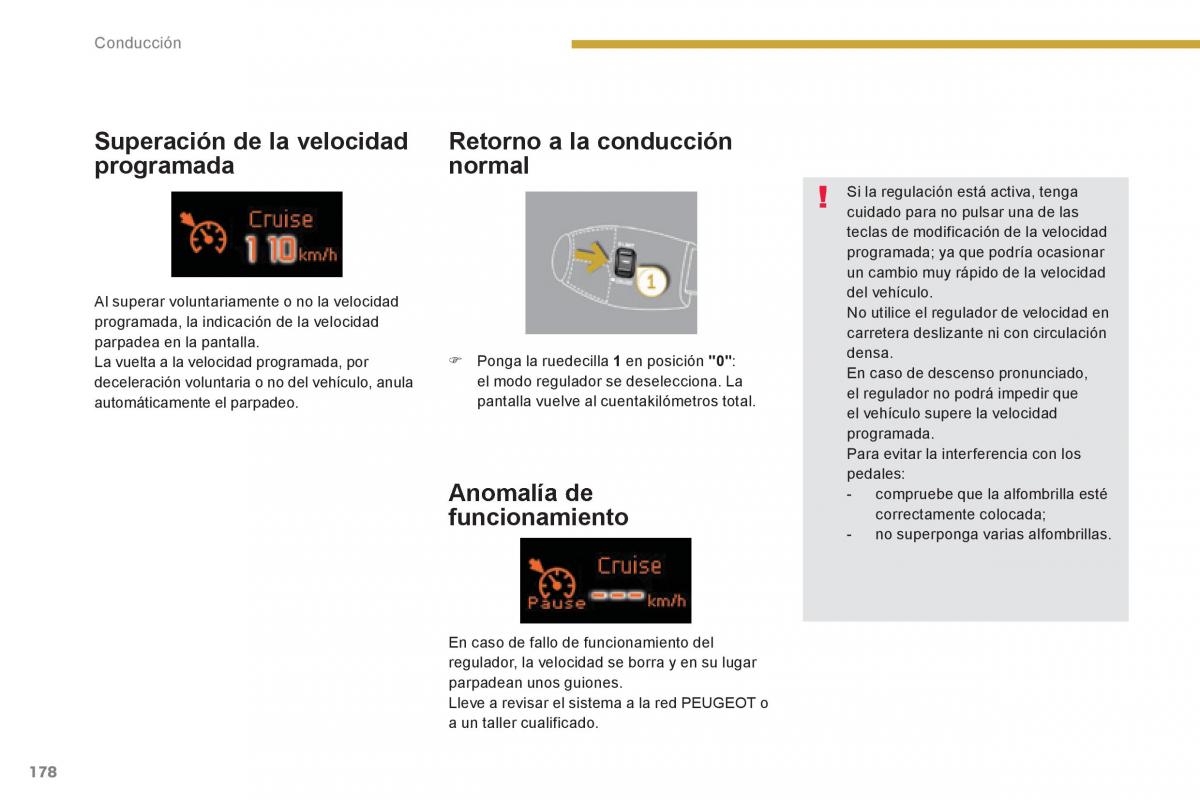 Peugeot 3008 Hybrid manual del propietario / page 180