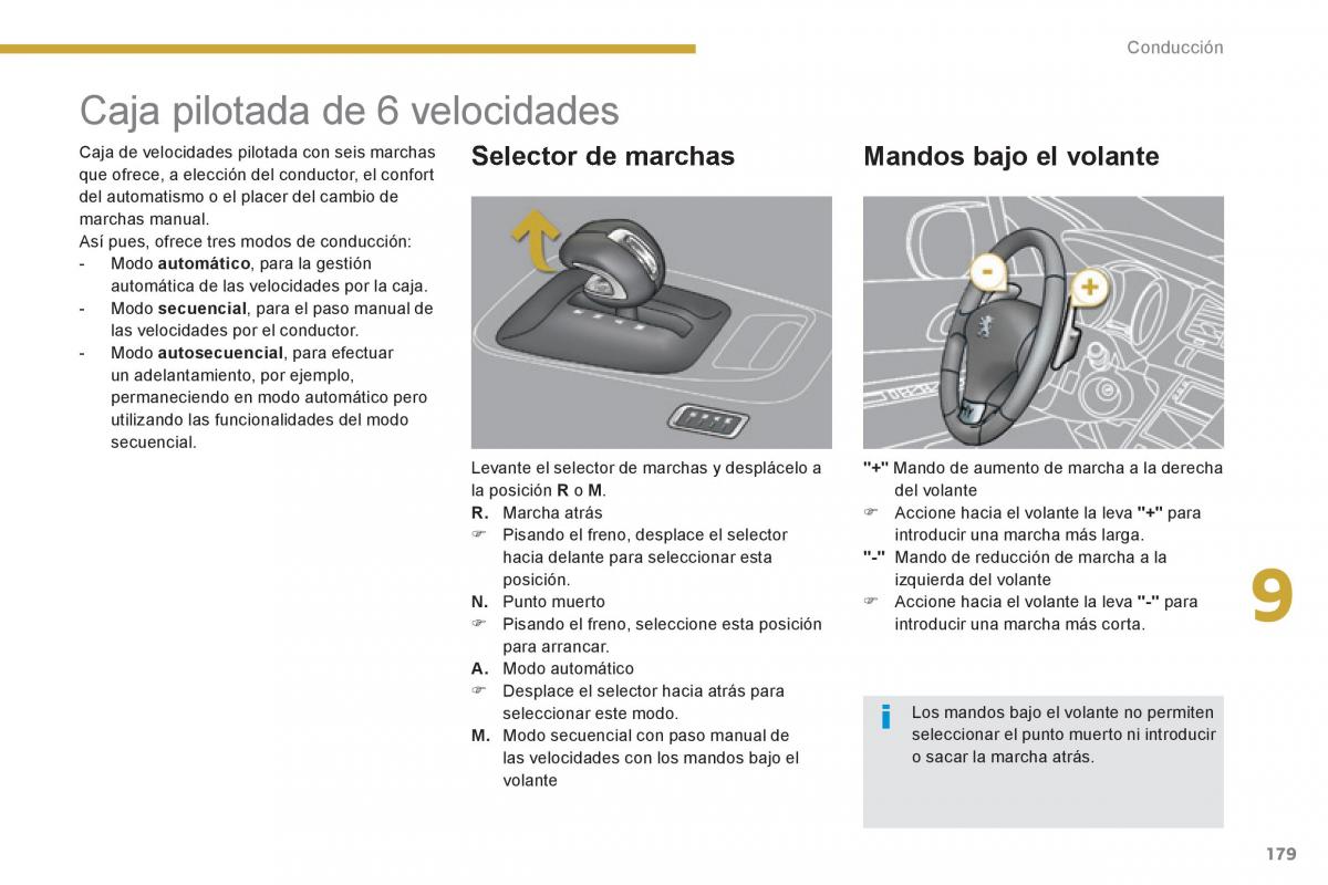 Peugeot 3008 Hybrid manual del propietario / page 181