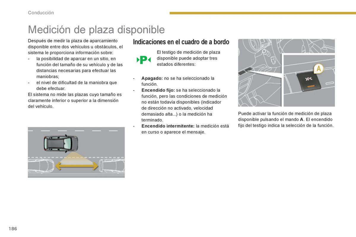 Peugeot 3008 Hybrid manual del propietario / page 188