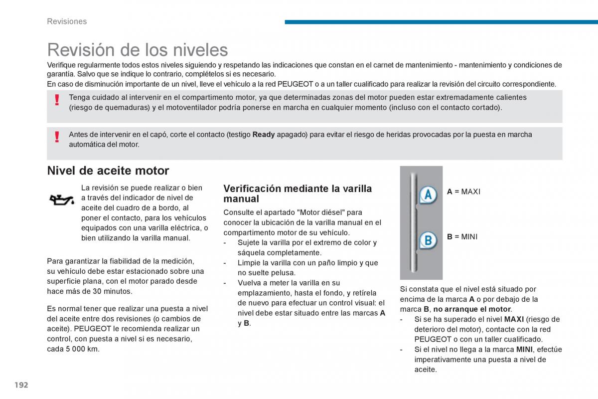 Peugeot 3008 Hybrid manual del propietario / page 194