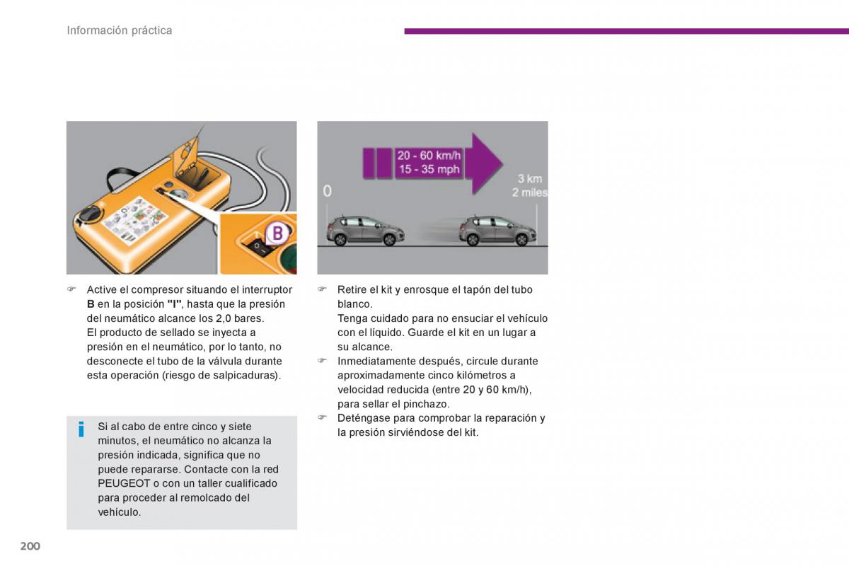 Peugeot 3008 Hybrid manual del propietario / page 202