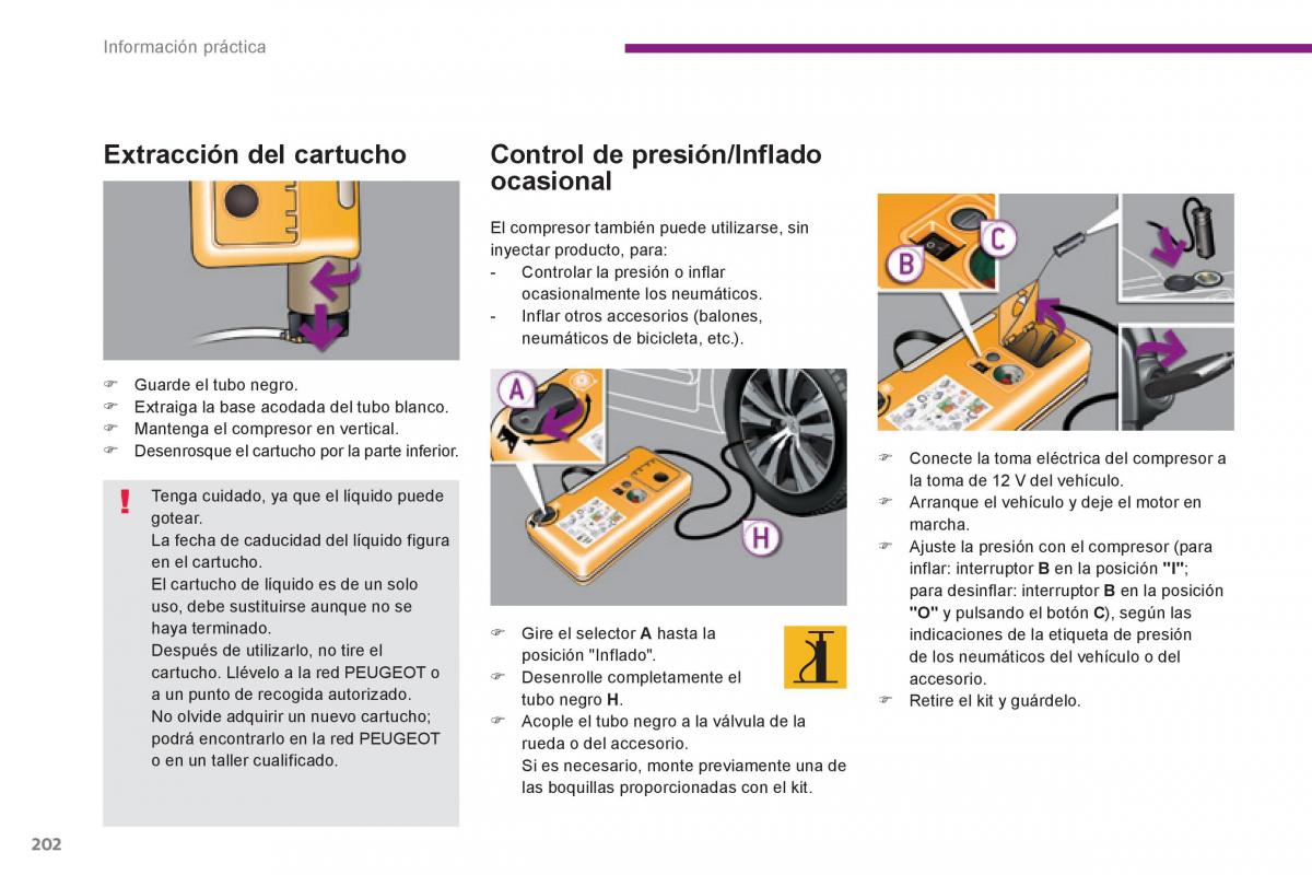 Peugeot 3008 Hybrid manual del propietario / page 204