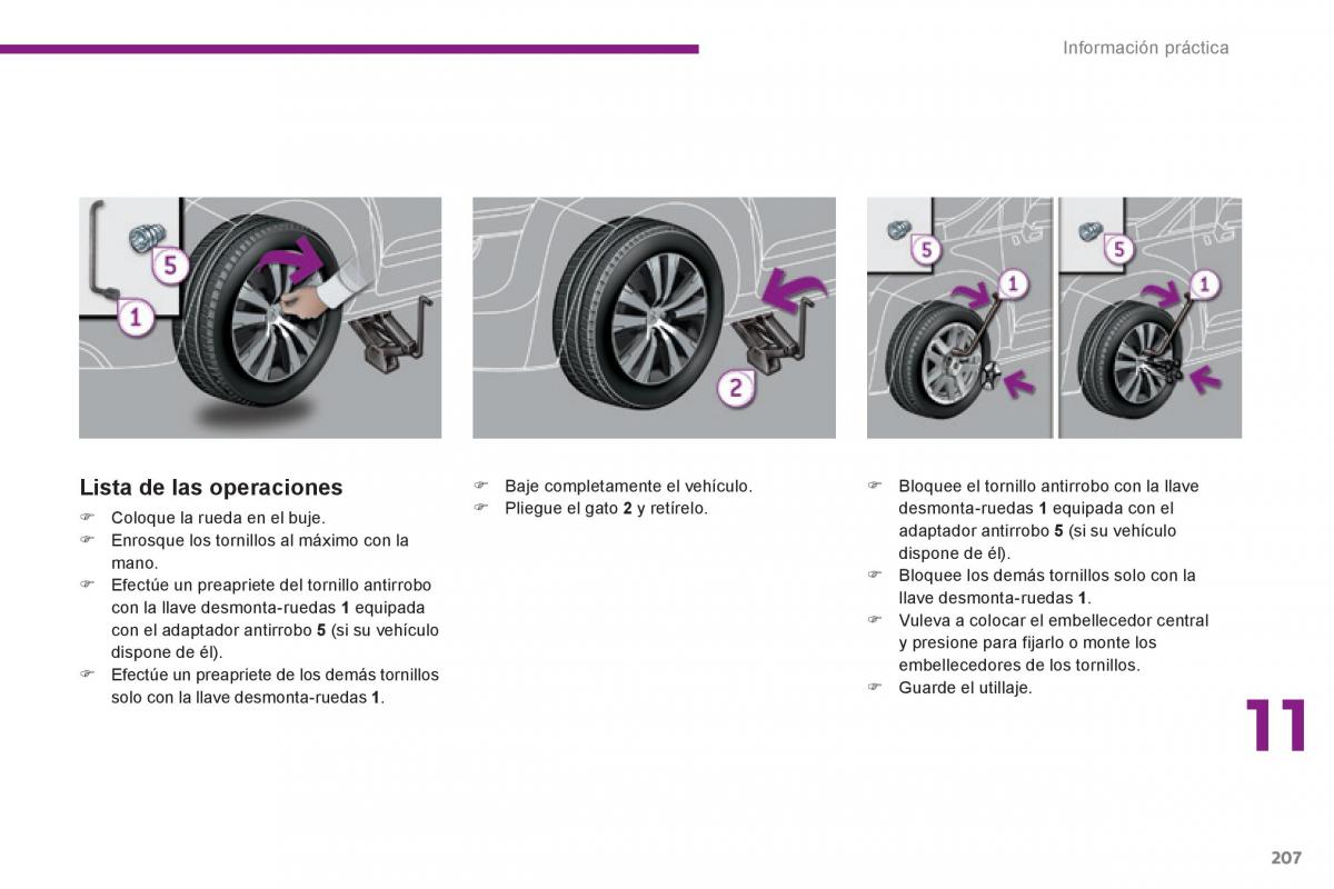 Peugeot 3008 Hybrid manual del propietario / page 209