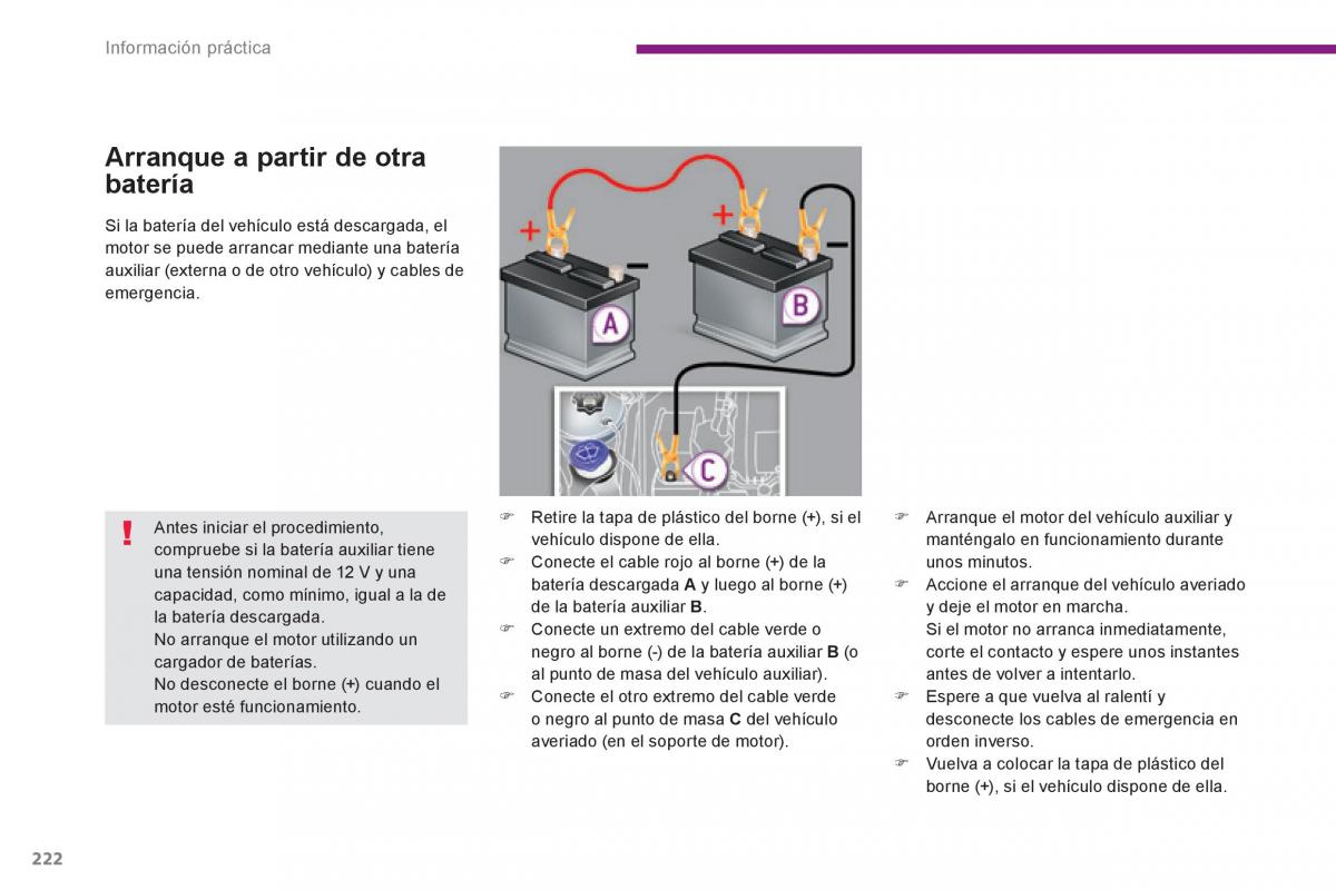 Peugeot 3008 Hybrid manual del propietario / page 224