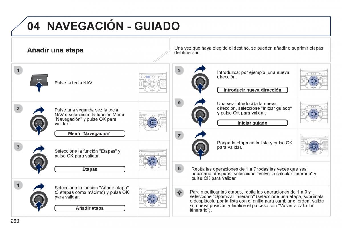 Peugeot 3008 Hybrid manual del propietario / page 262