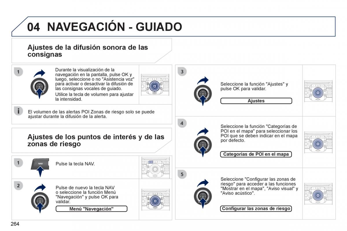 Peugeot 3008 Hybrid manual del propietario / page 266