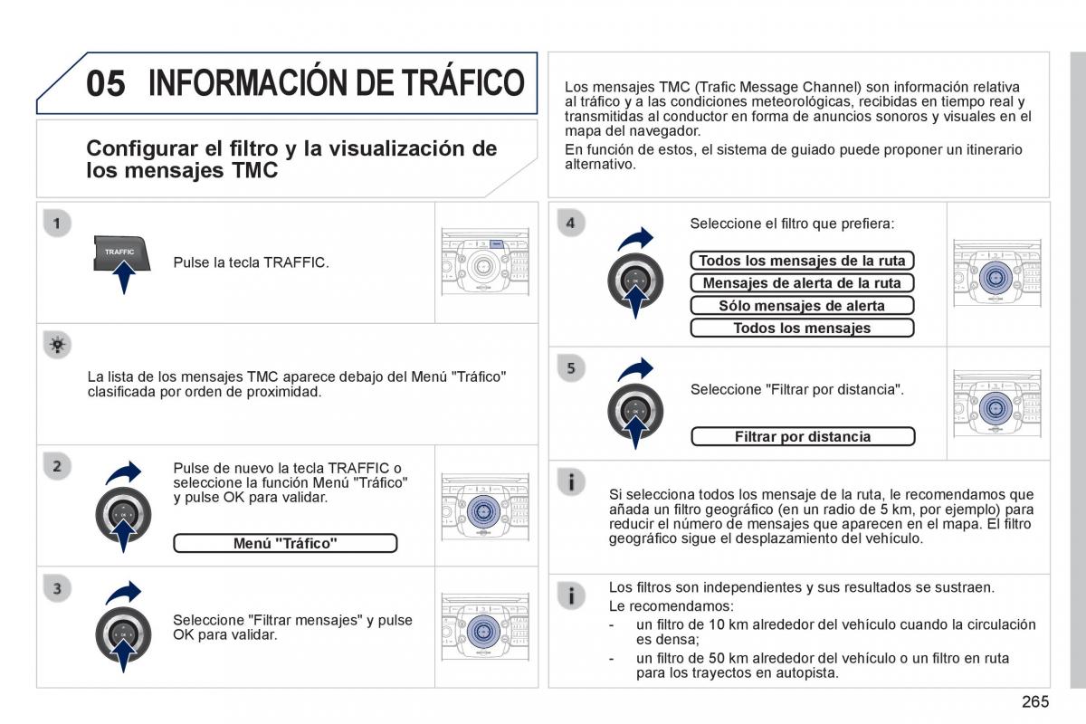 Peugeot 3008 Hybrid manual del propietario / page 267