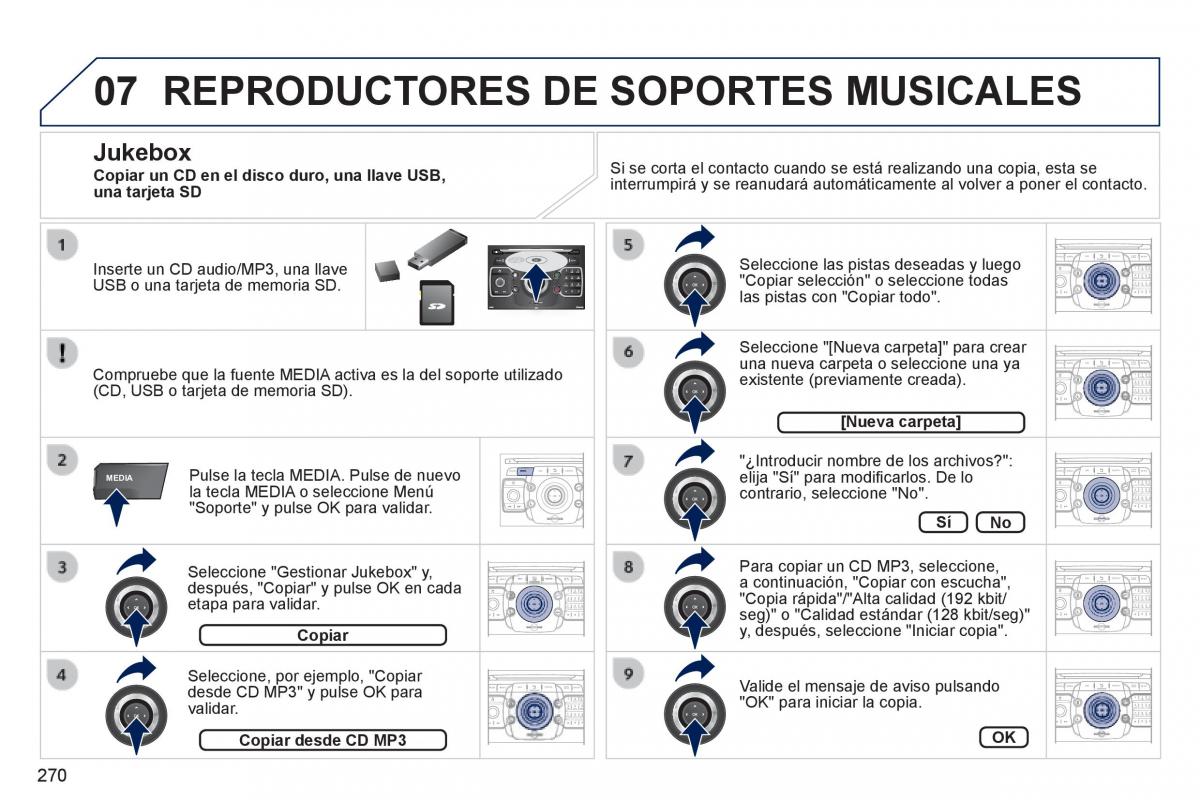 Peugeot 3008 Hybrid manual del propietario / page 272