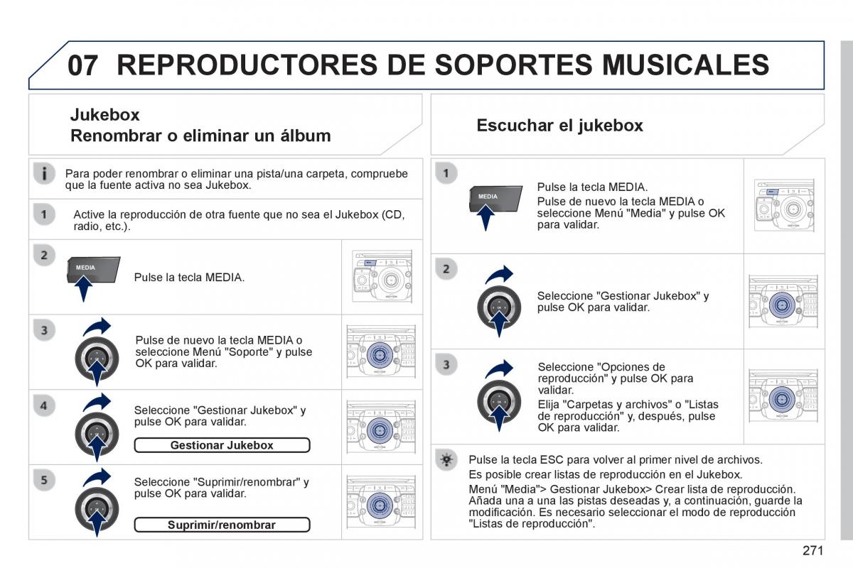 Peugeot 3008 Hybrid manual del propietario / page 273