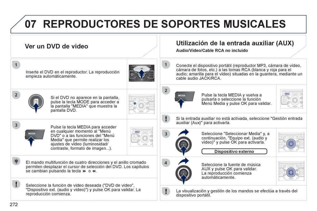 Peugeot 3008 Hybrid manual del propietario / page 274