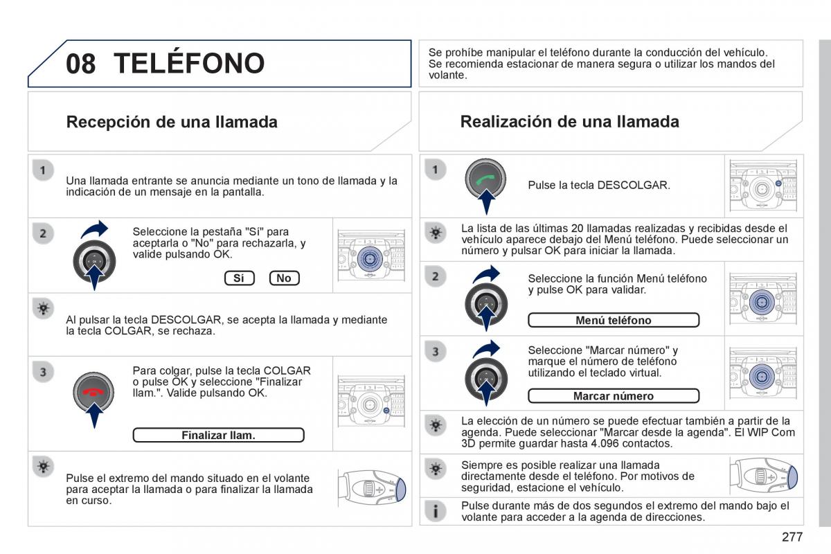 Peugeot 3008 Hybrid manual del propietario / page 279