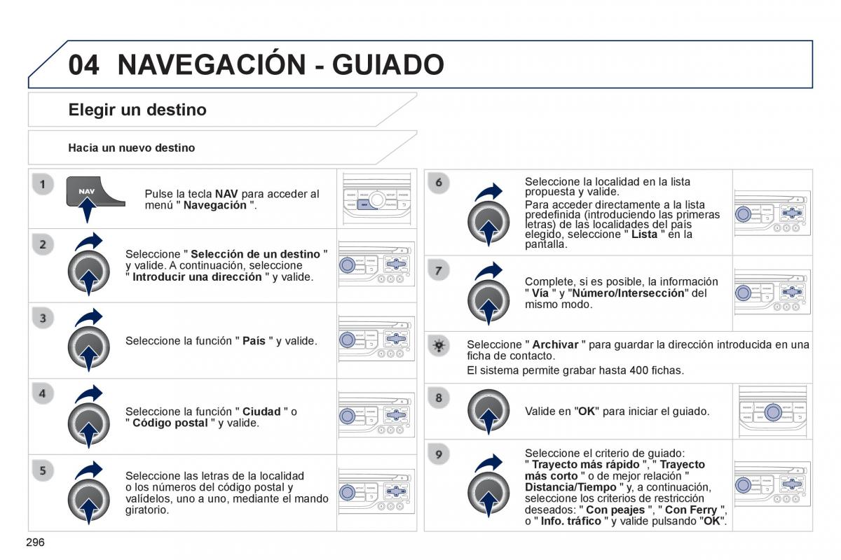 Peugeot 3008 Hybrid manual del propietario / page 298