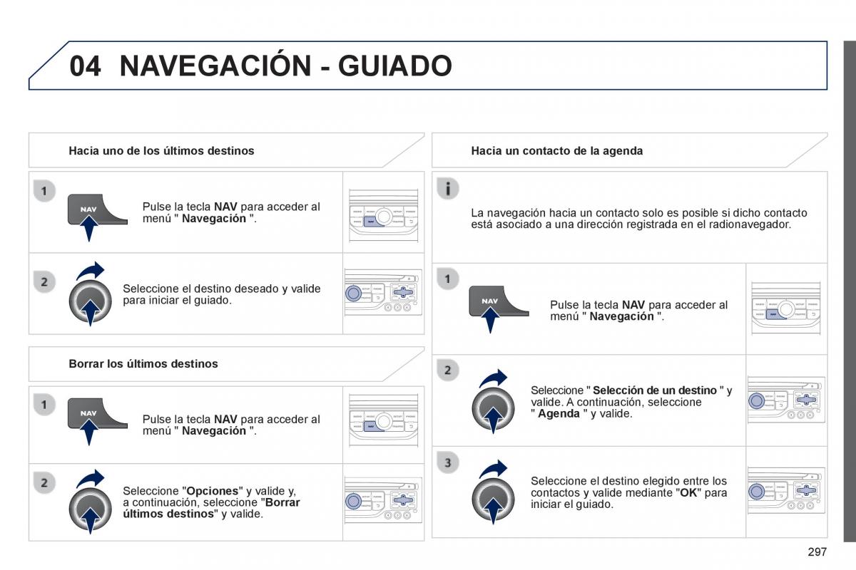 Peugeot 3008 Hybrid manual del propietario / page 299