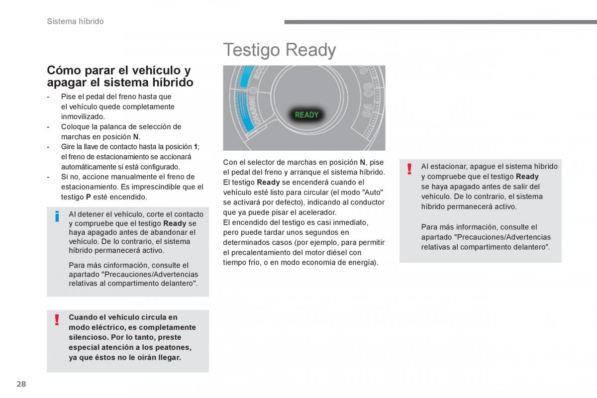 Peugeot 3008 Hybrid manual del propietario / page 30