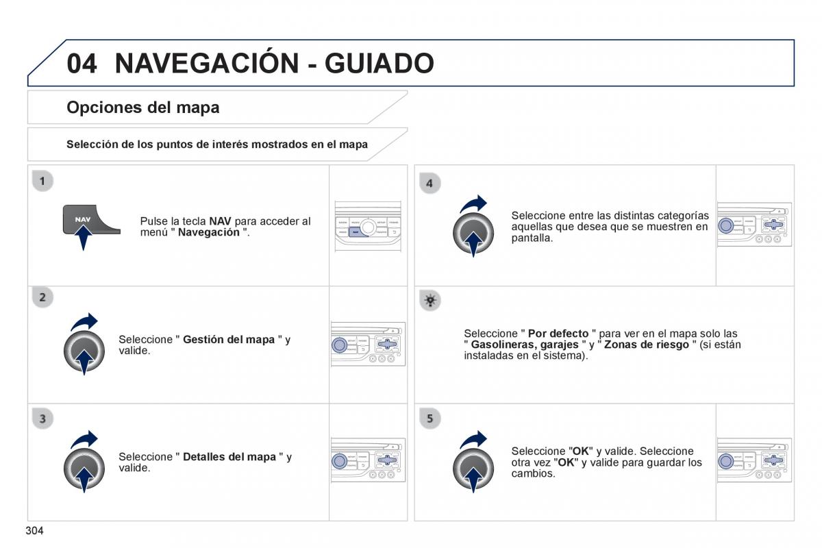 Peugeot 3008 Hybrid manual del propietario / page 306