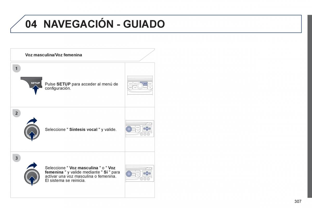 Peugeot 3008 Hybrid manual del propietario / page 309