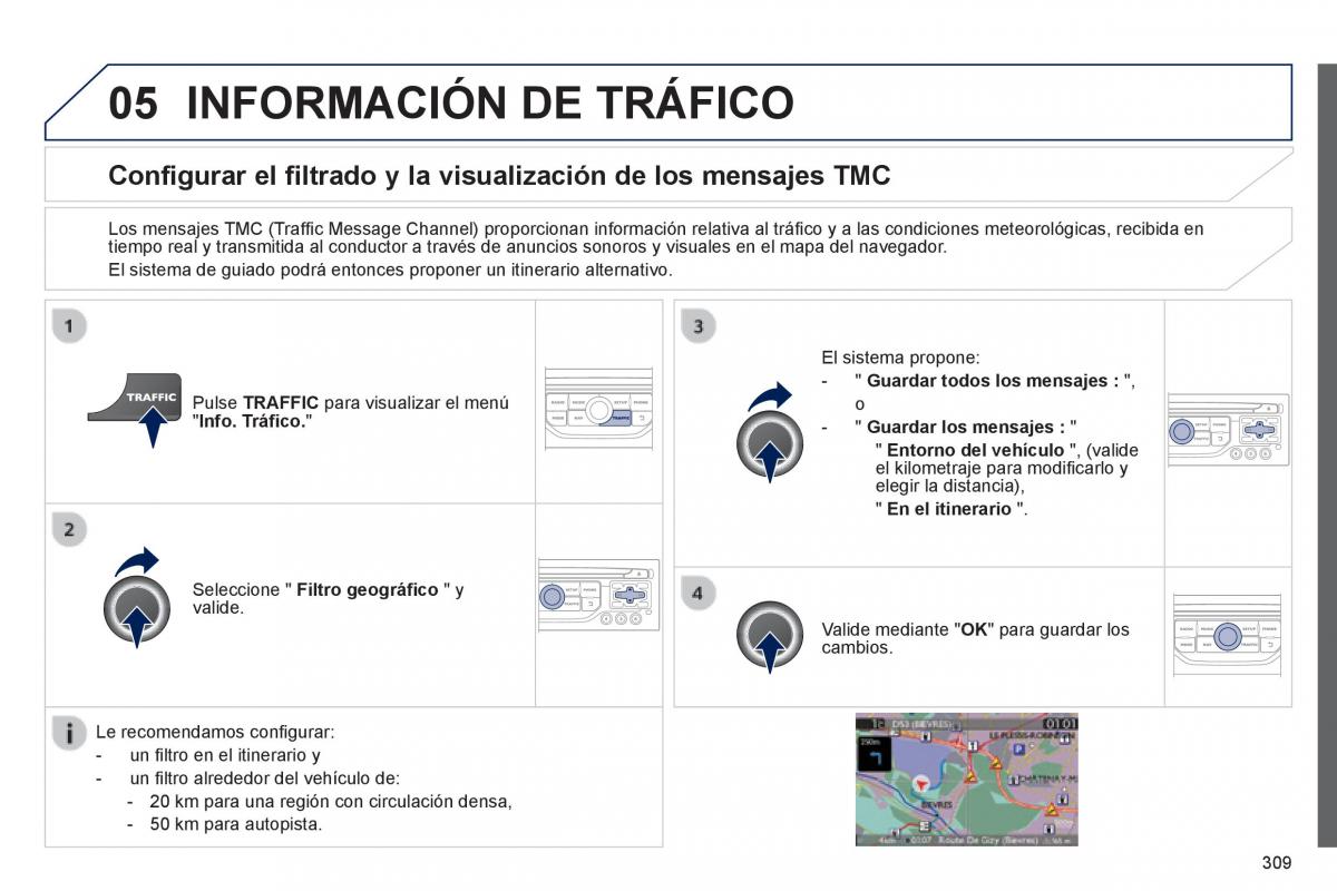 Peugeot 3008 Hybrid manual del propietario / page 311