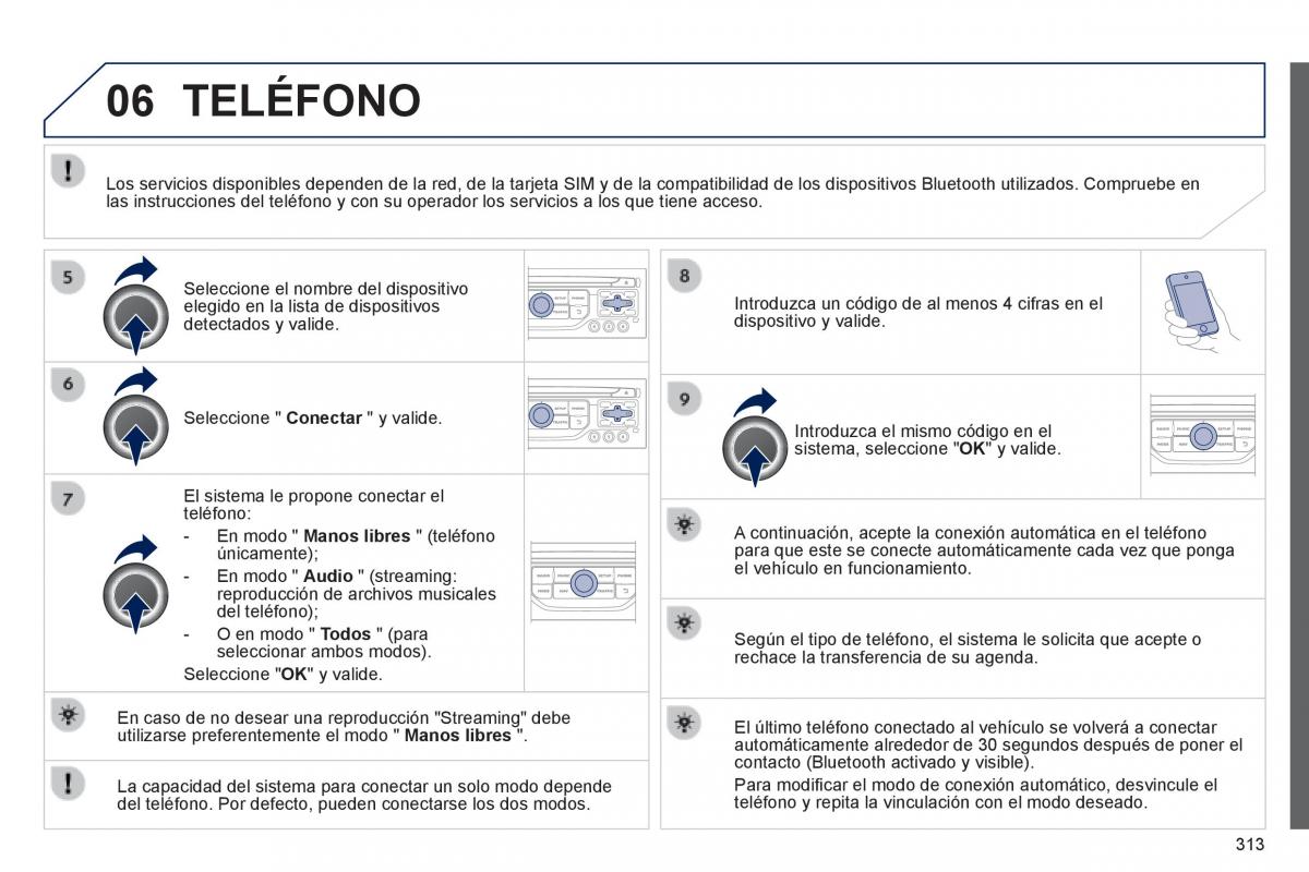 Peugeot 3008 Hybrid manual del propietario / page 315