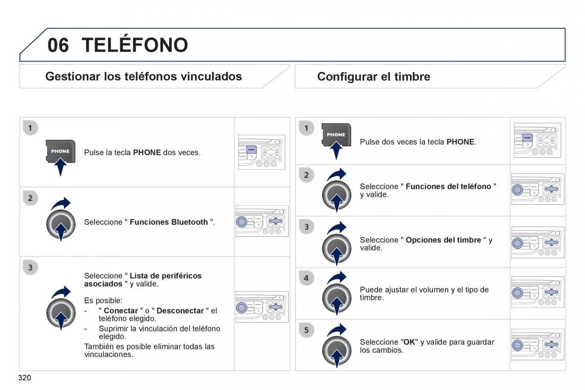 Peugeot 3008 Hybrid manual del propietario / page 322