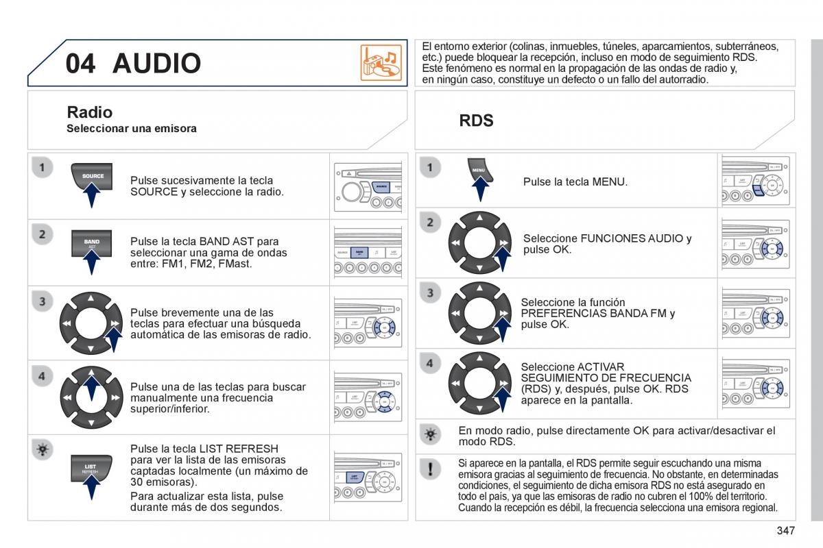 Peugeot 3008 Hybrid manual del propietario / page 349