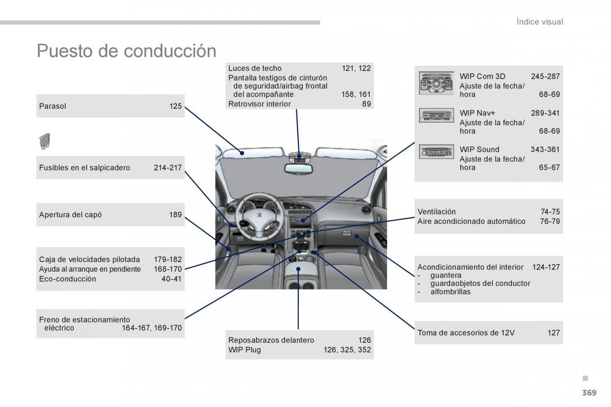 Peugeot 3008 Hybrid manual del propietario / page 371