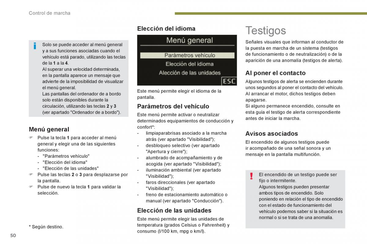 Peugeot 3008 Hybrid manual del propietario / page 52