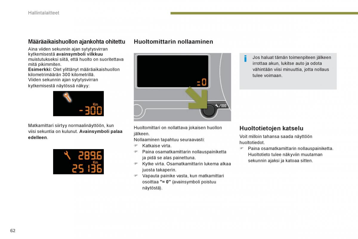 Peugeot 3008 Hybrid omistajan kasikirja / page 64