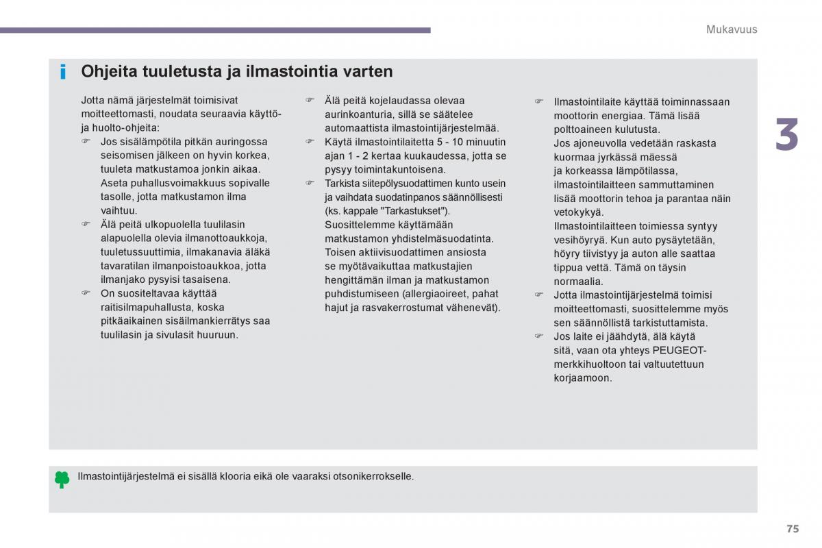 Peugeot 3008 Hybrid omistajan kasikirja / page 77