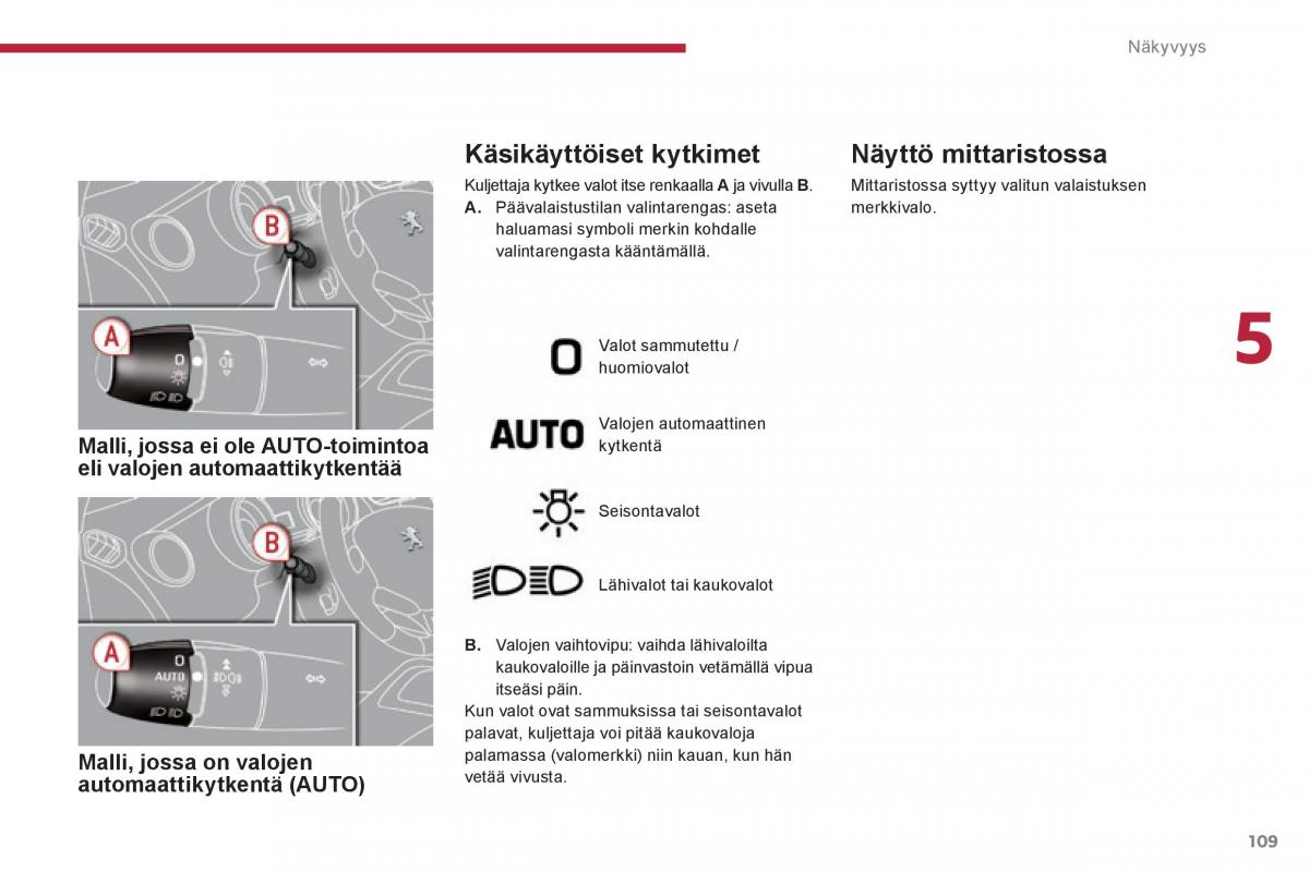 Peugeot 3008 Hybrid omistajan kasikirja / page 111