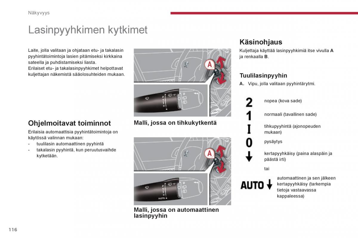 Peugeot 3008 Hybrid omistajan kasikirja / page 118