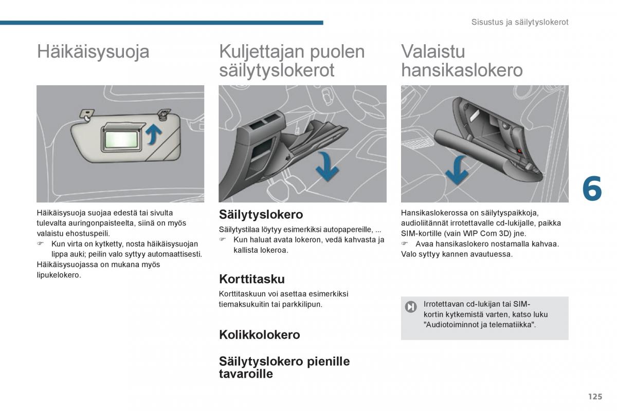 Peugeot 3008 Hybrid omistajan kasikirja / page 127