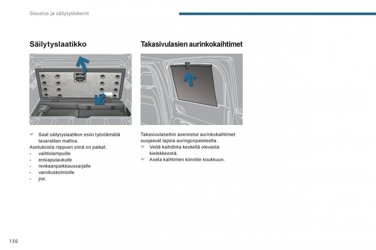 Peugeot 3008 Hybrid omistajan kasikirja / page 138