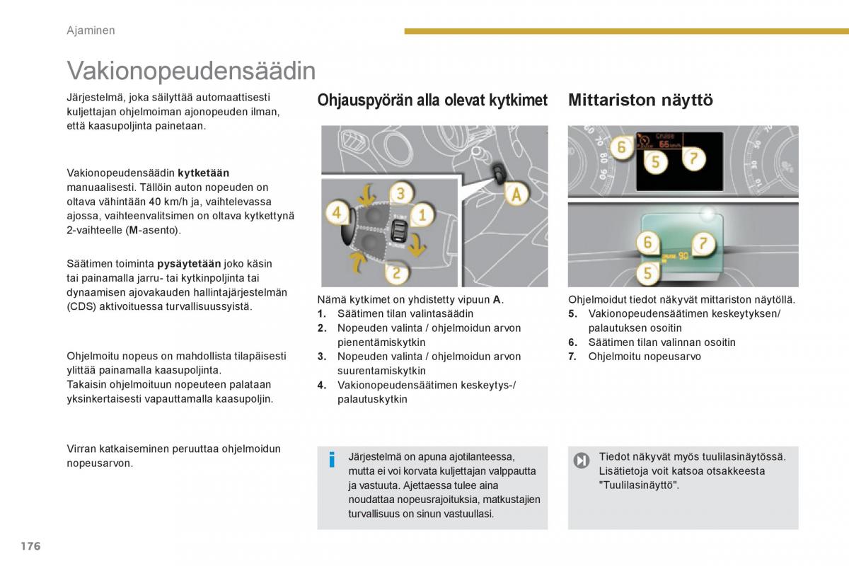 Peugeot 3008 Hybrid omistajan kasikirja / page 178