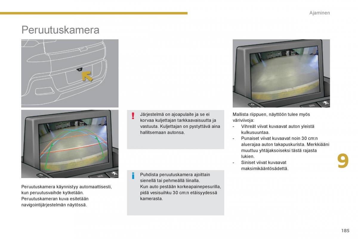 Peugeot 3008 Hybrid omistajan kasikirja / page 187