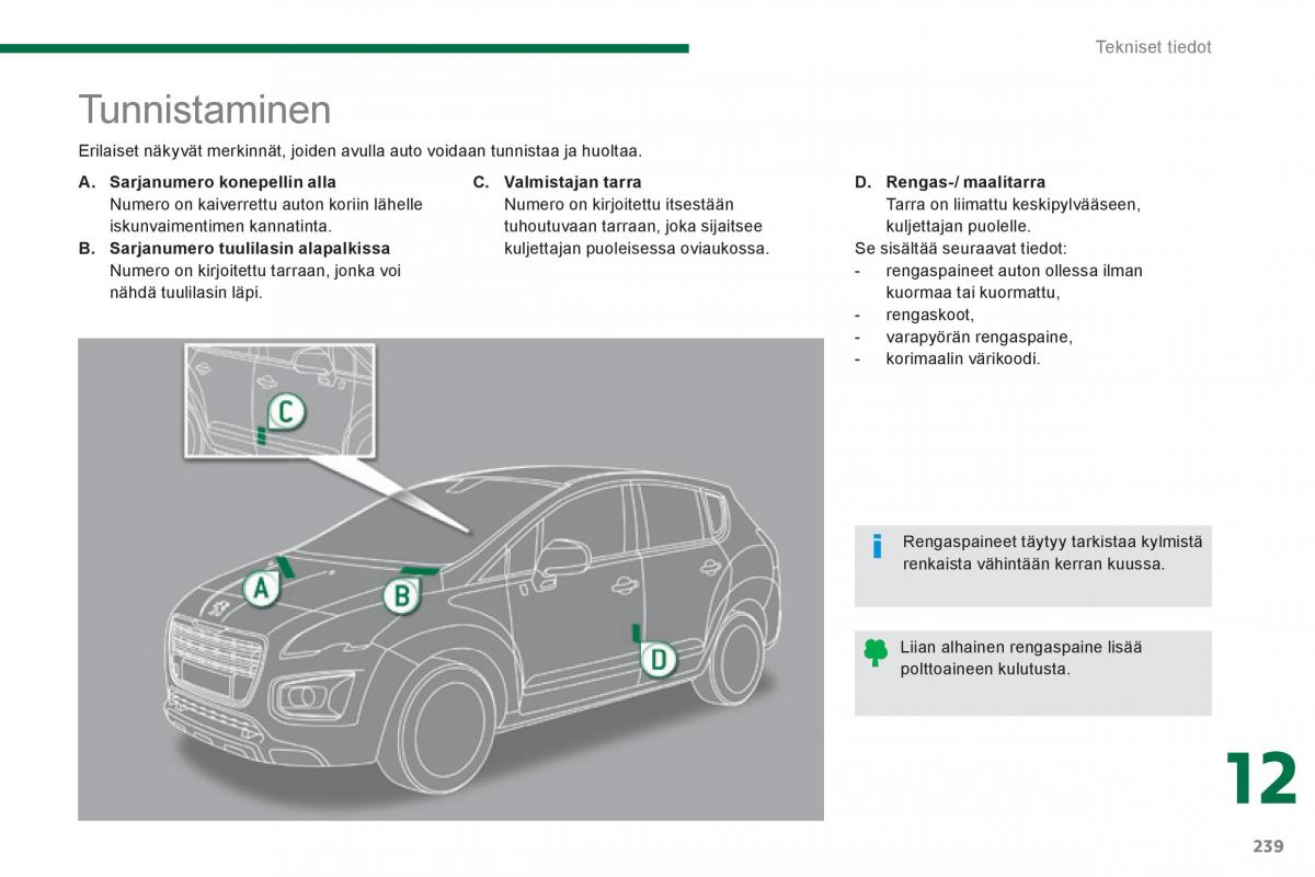 Peugeot 3008 Hybrid omistajan kasikirja / page 241