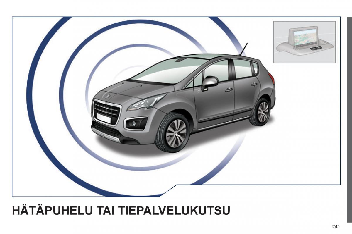 Peugeot 3008 Hybrid omistajan kasikirja / page 243