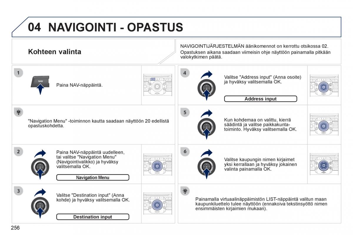 Peugeot 3008 Hybrid omistajan kasikirja / page 258