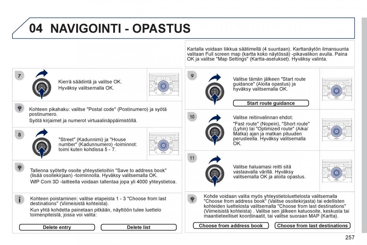 Peugeot 3008 Hybrid omistajan kasikirja / page 259