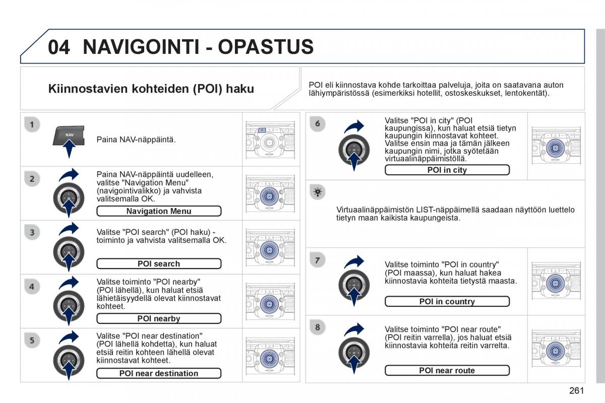 Peugeot 3008 Hybrid omistajan kasikirja / page 263