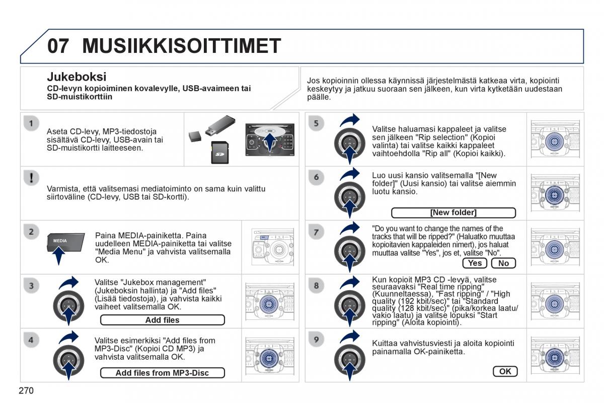 Peugeot 3008 Hybrid omistajan kasikirja / page 272