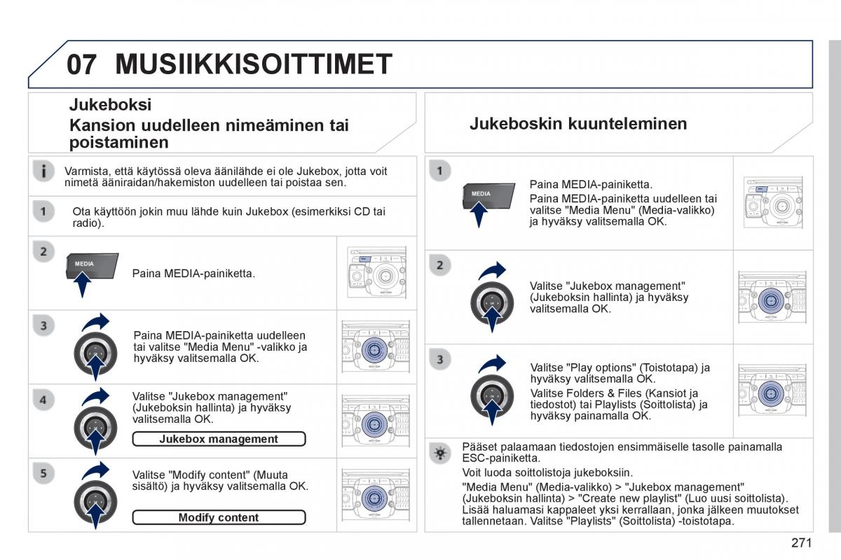 Peugeot 3008 Hybrid omistajan kasikirja / page 273