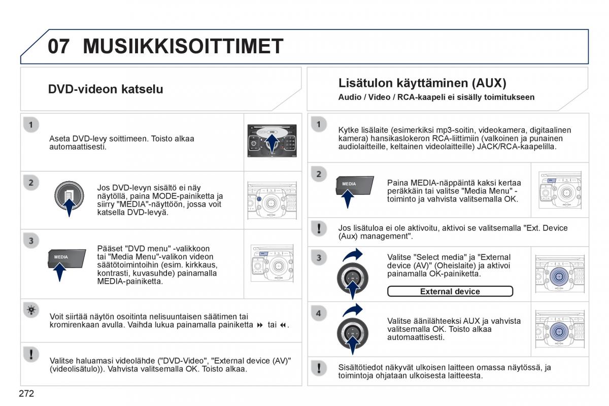 Peugeot 3008 Hybrid omistajan kasikirja / page 274