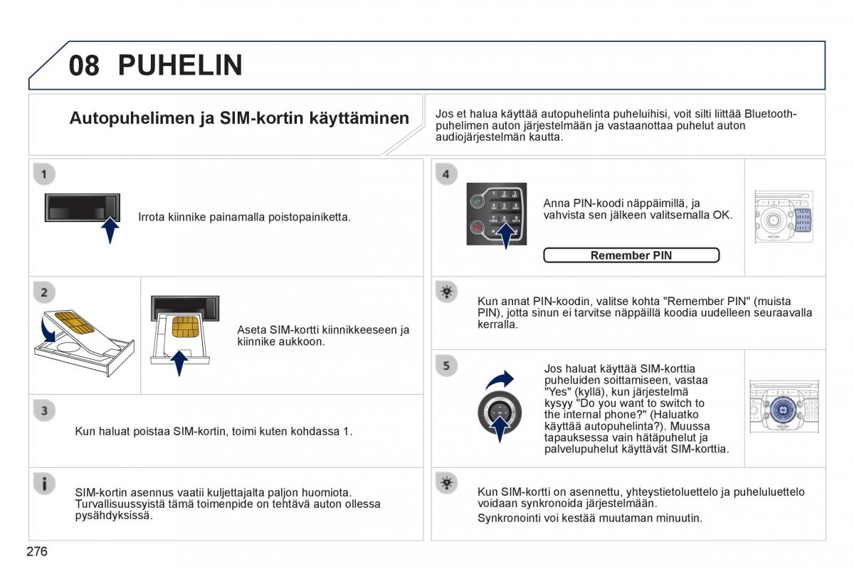 Peugeot 3008 Hybrid omistajan kasikirja / page 278