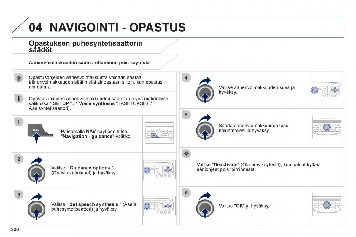 Peugeot 3008 Hybrid omistajan kasikirja / page 308