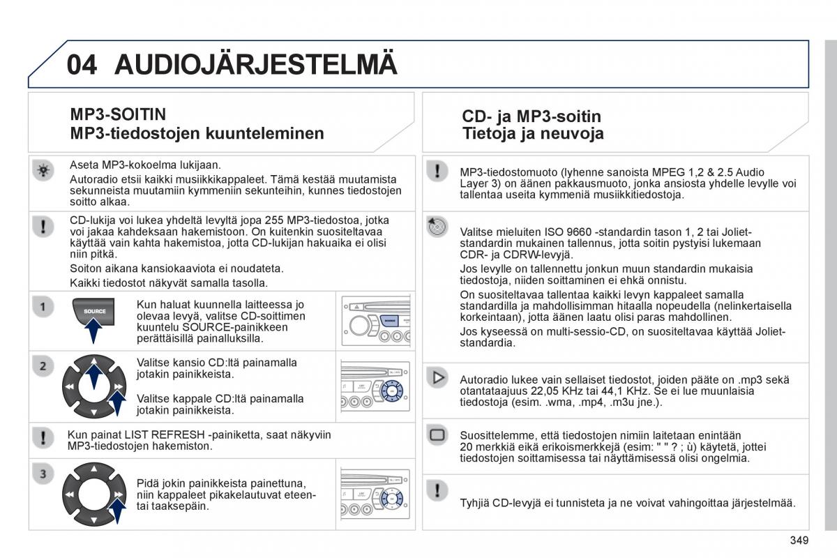 Peugeot 3008 Hybrid omistajan kasikirja / page 351