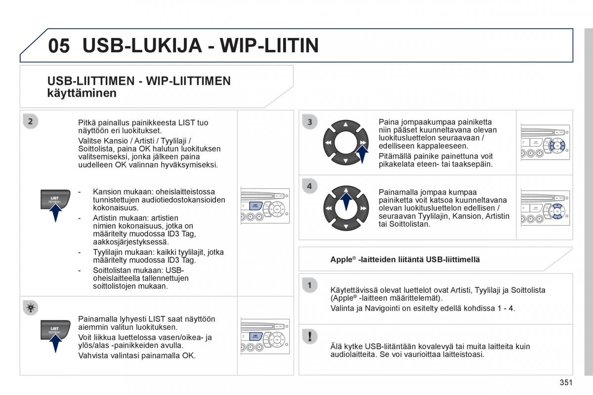 Peugeot 3008 Hybrid omistajan kasikirja / page 353