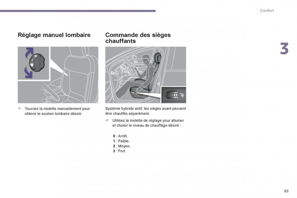 Peugeot 3008 Hybrid manuel du proprietaire / page 85