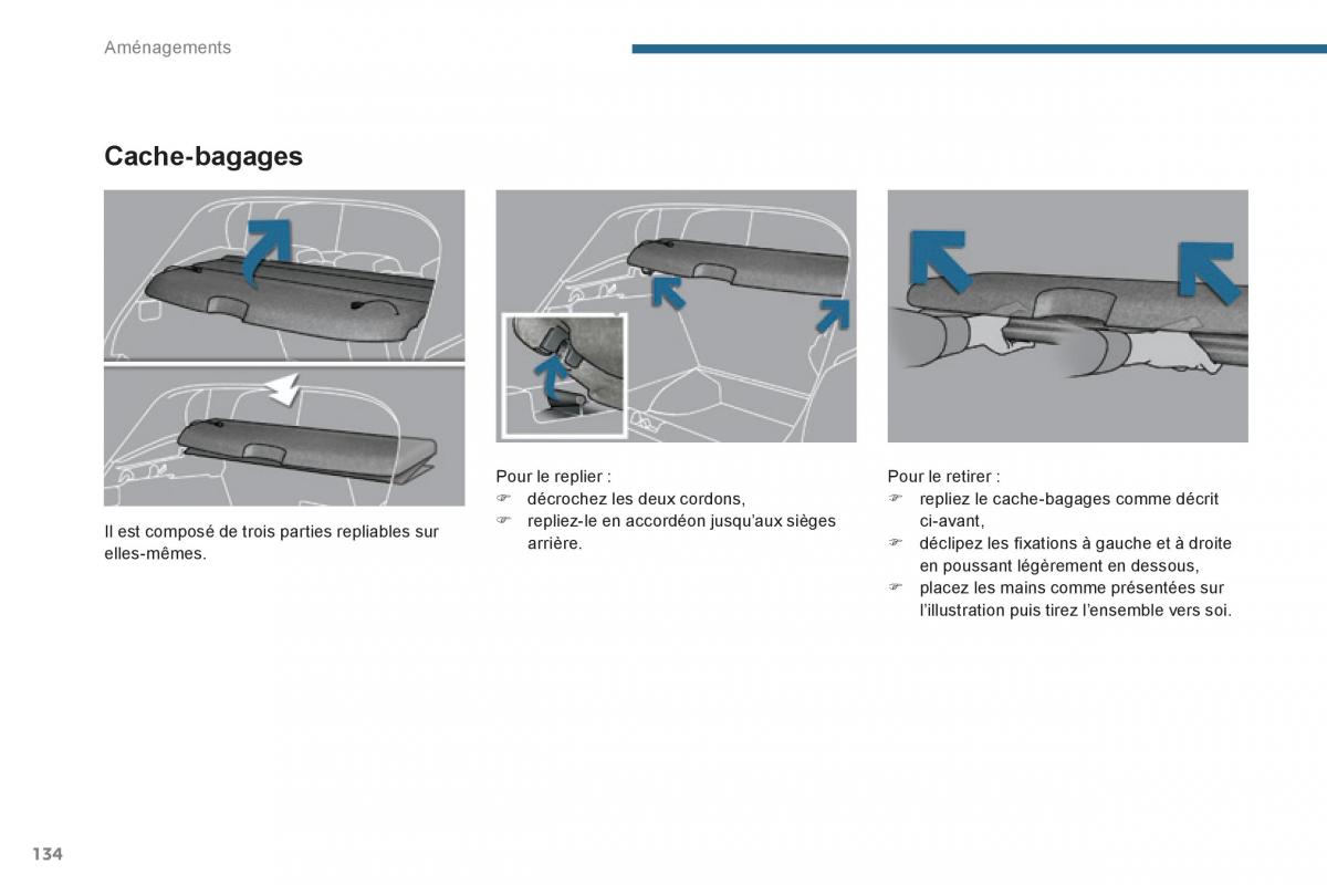 Peugeot 3008 Hybrid manuel du proprietaire / page 136