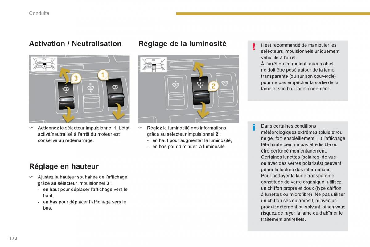 Peugeot 3008 Hybrid manuel du proprietaire / page 174