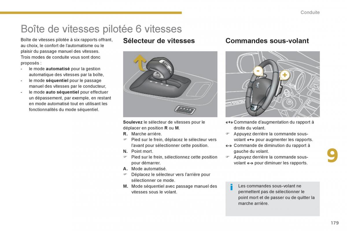 Peugeot 3008 Hybrid manuel du proprietaire / page 181